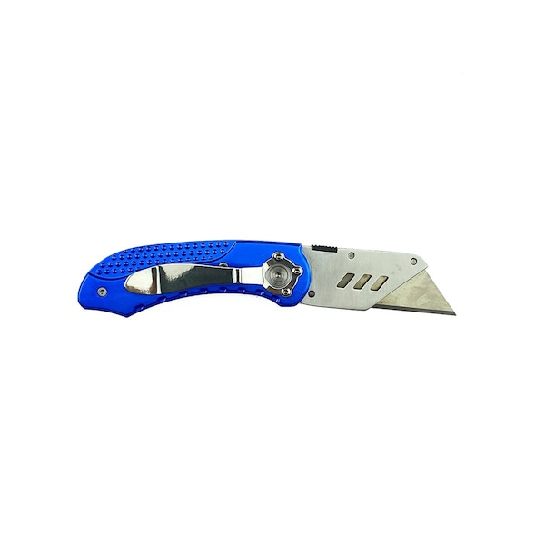 K55 Folding Utility Knife With Clip, 5 Blades, Asst. Colors, 12pk.